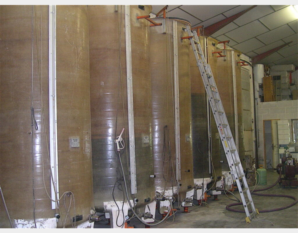 Cuve fibre de verre chapeau flottant