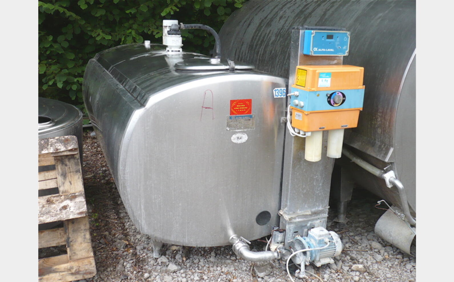 Tank &agrave; lait INOX 304 Volume : 1.800 litres