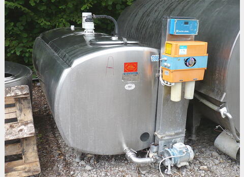 Tank &agrave; lait INOX 304 Volume : 1.800 litres