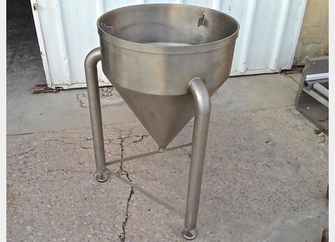 CUVE INOX CONIQUE OUVERTE 100 L