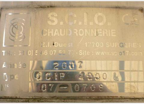 Cuve de stockage inox Marque : SCIO