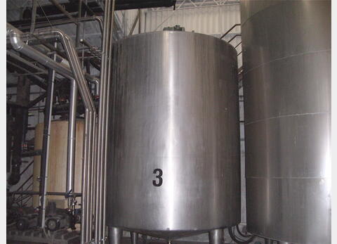 Cuve de stockage verticale de 20 m3 - INOX 304, Isoléé , agitée