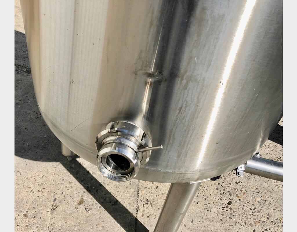 Cuve inox cylindrique - Volume : 500 litres