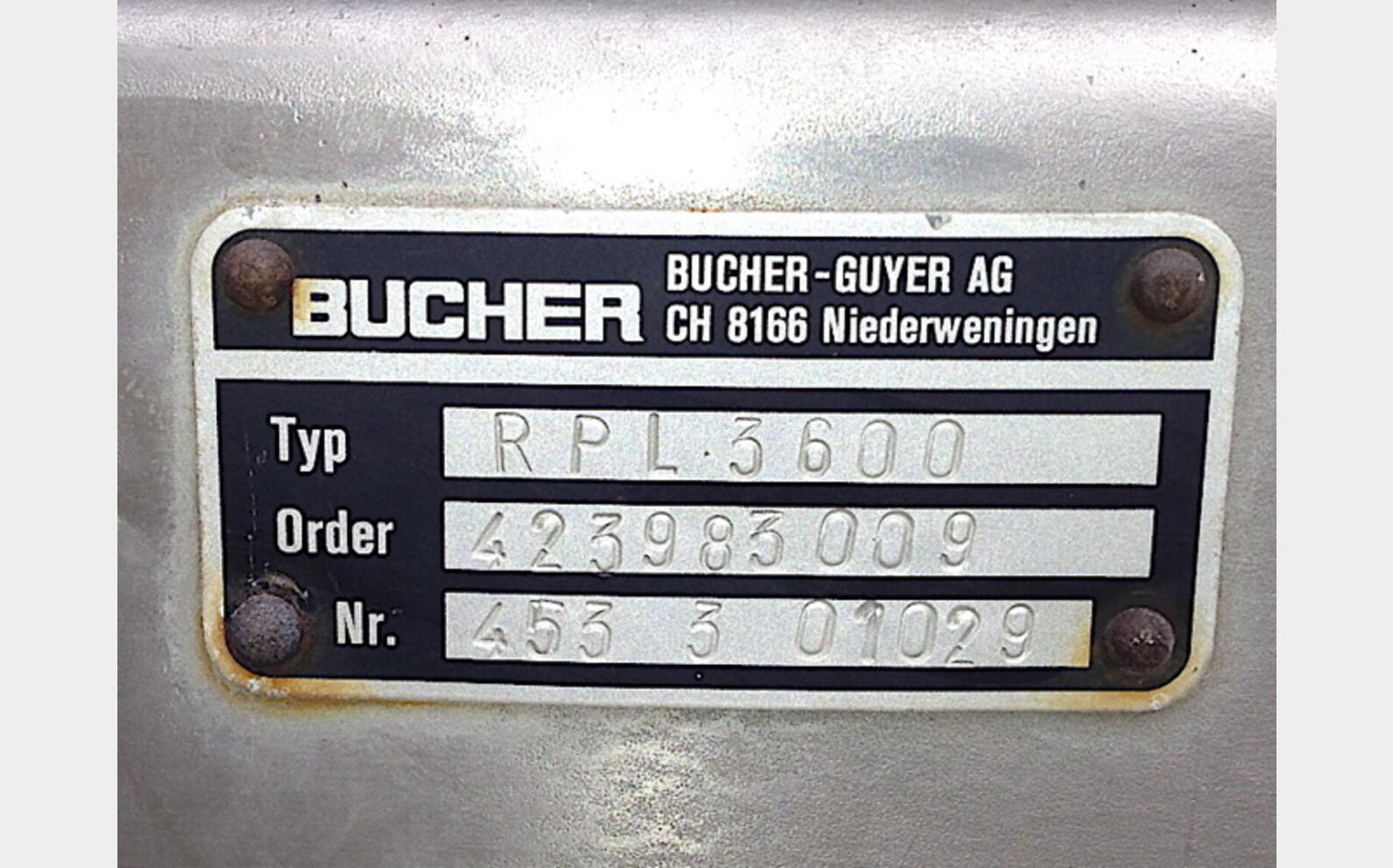 Pressoir Bucher RPL 3600 Capacit&eacute; : 36 HLS