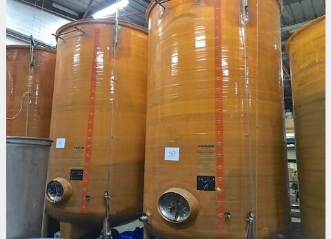 Cuve fibre cylindrique verticale PU0118 chapeau flottant