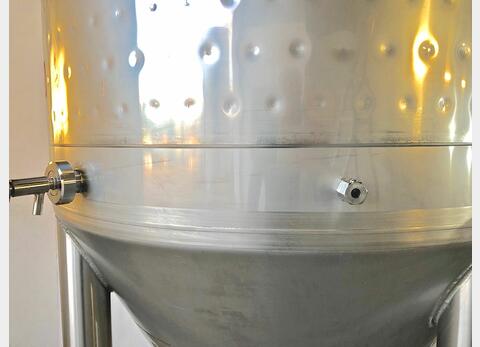 304 stainless steel tank - Closed - Cylindro-conical