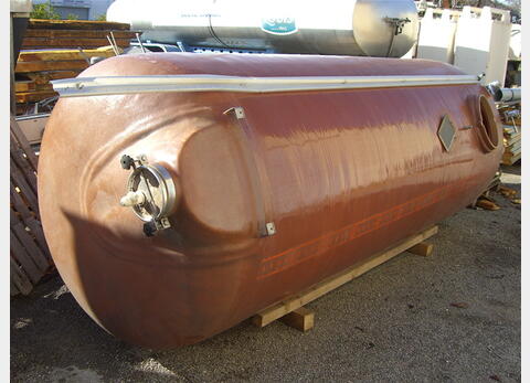 Cuve de stockage en polyester de 70 hls - Verticale fond plat