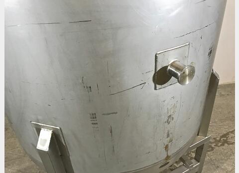 Cuve inox de stockage cylindrique