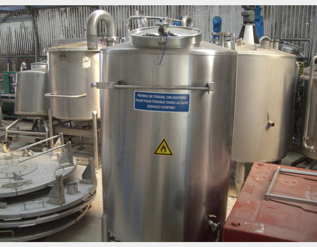 Cuve inox 316L de stockage