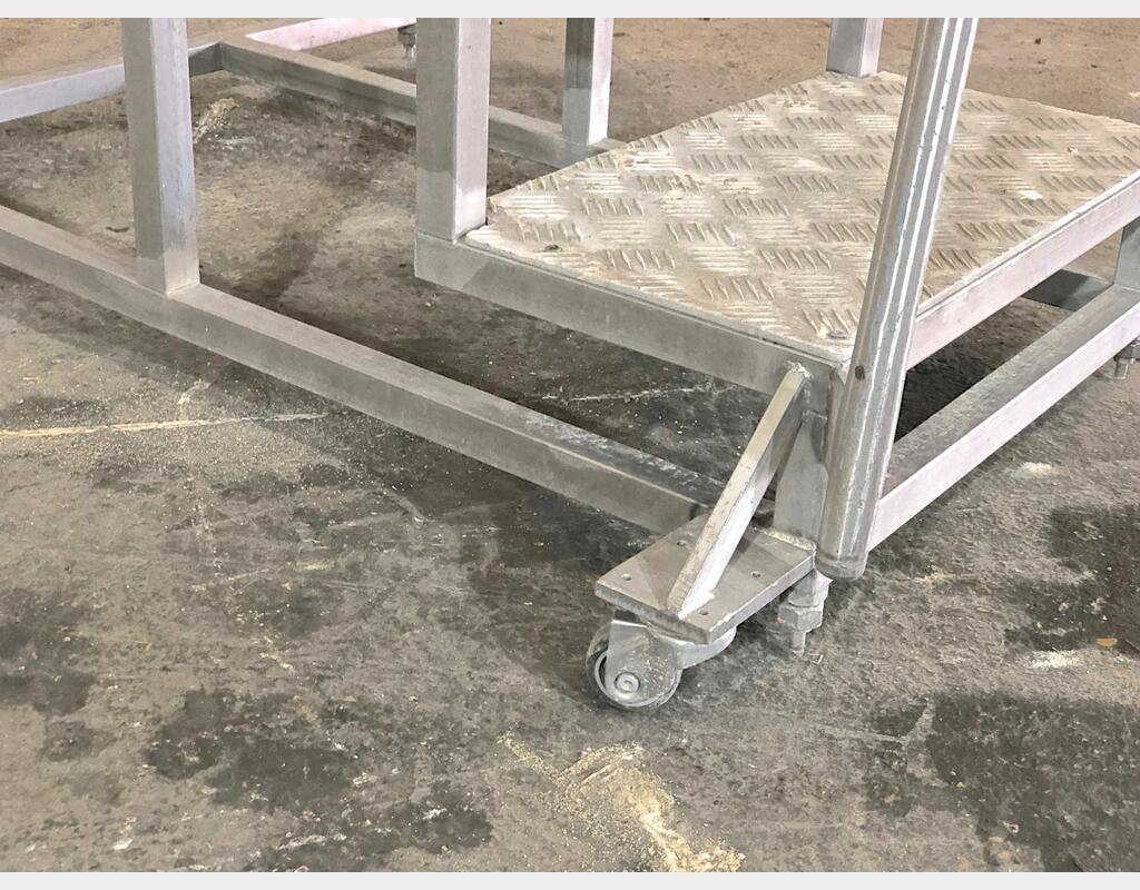 Marche pieds à roulettes