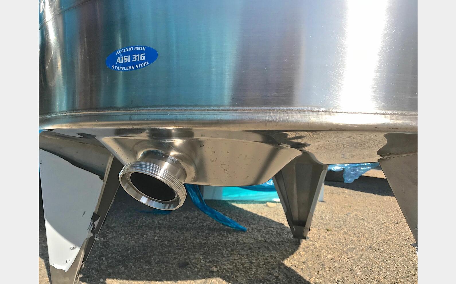 316 stainless steel tank - Cold belt 17 HL (1700 liters) ARSILAC