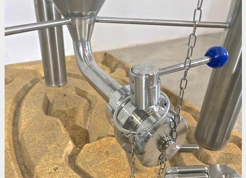 304 stainless steel tank - Cylindro-conical 6.4 HL (640 liters) ARSILAC