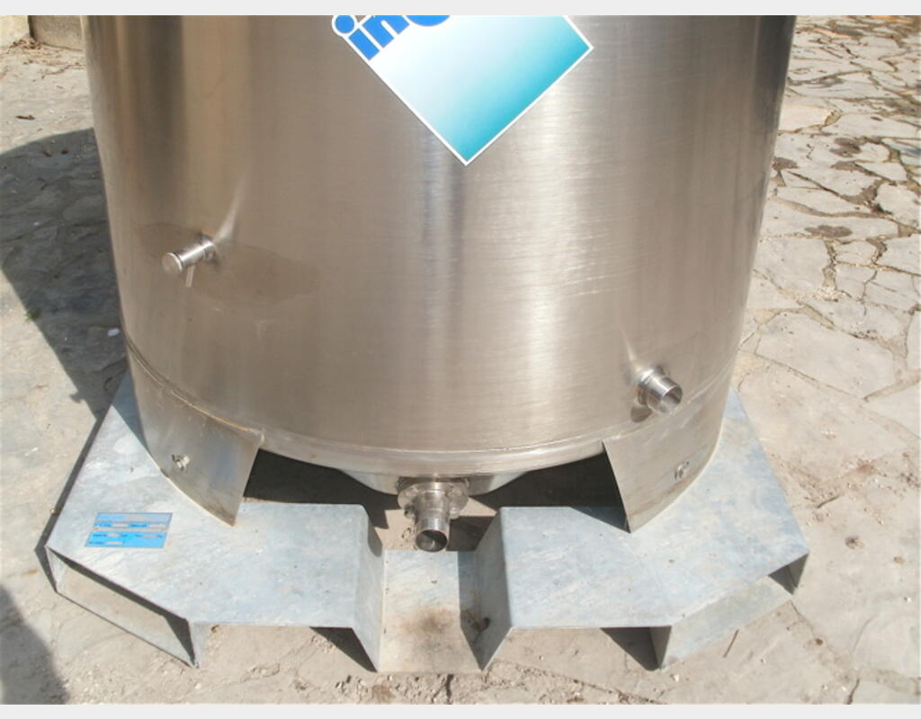 Conteneur INOX 304 Chapeau flottant - Volume : 998 litres