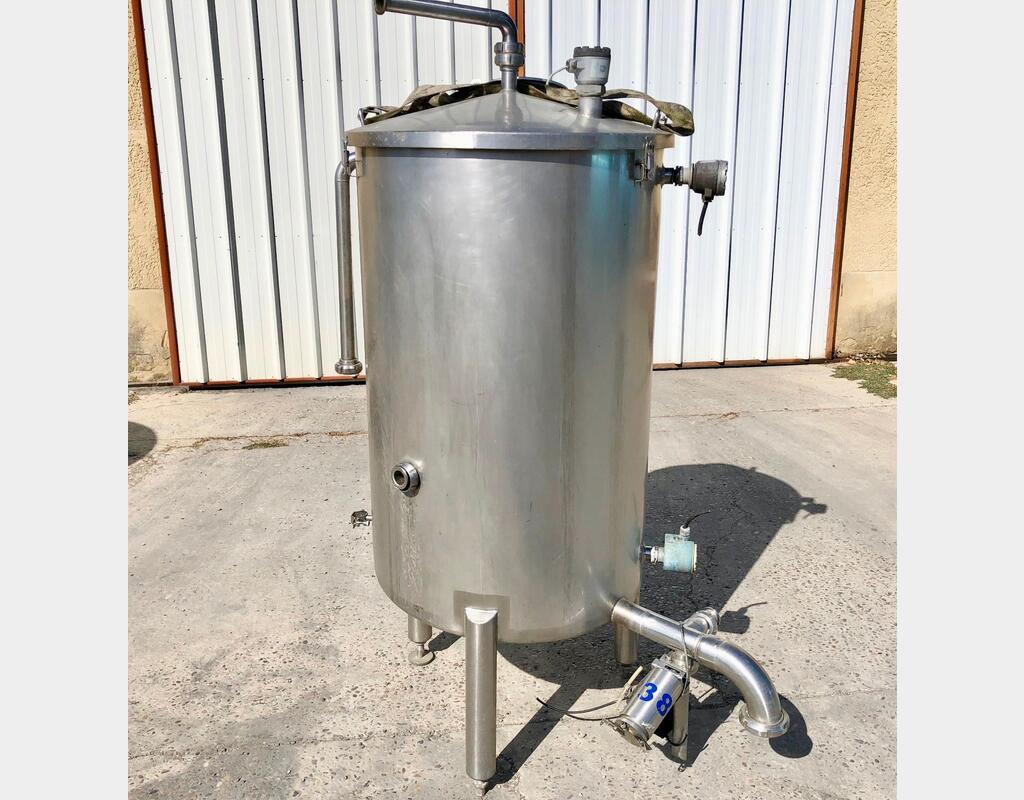 Cuve inox cylindrique - verticale