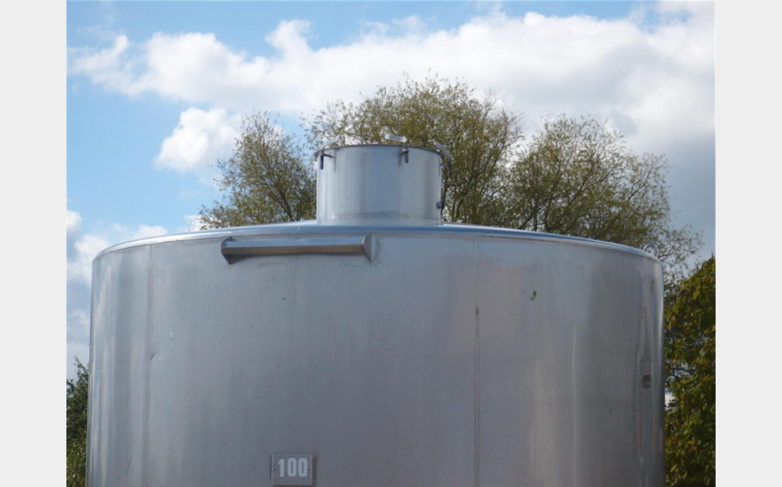 cuve stockage INOX 304 Agroalimentaire (vin rouge) Volume : 10000 litres