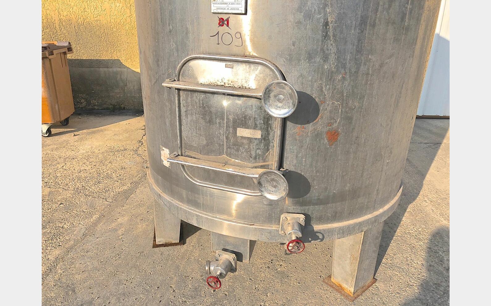 Cuve de stockage, INOX 304 Vinicole, LAGOUARDE RENE ET FILS