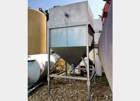 Silo inox pour vrac - Volume (estimatif) : 3900 litres