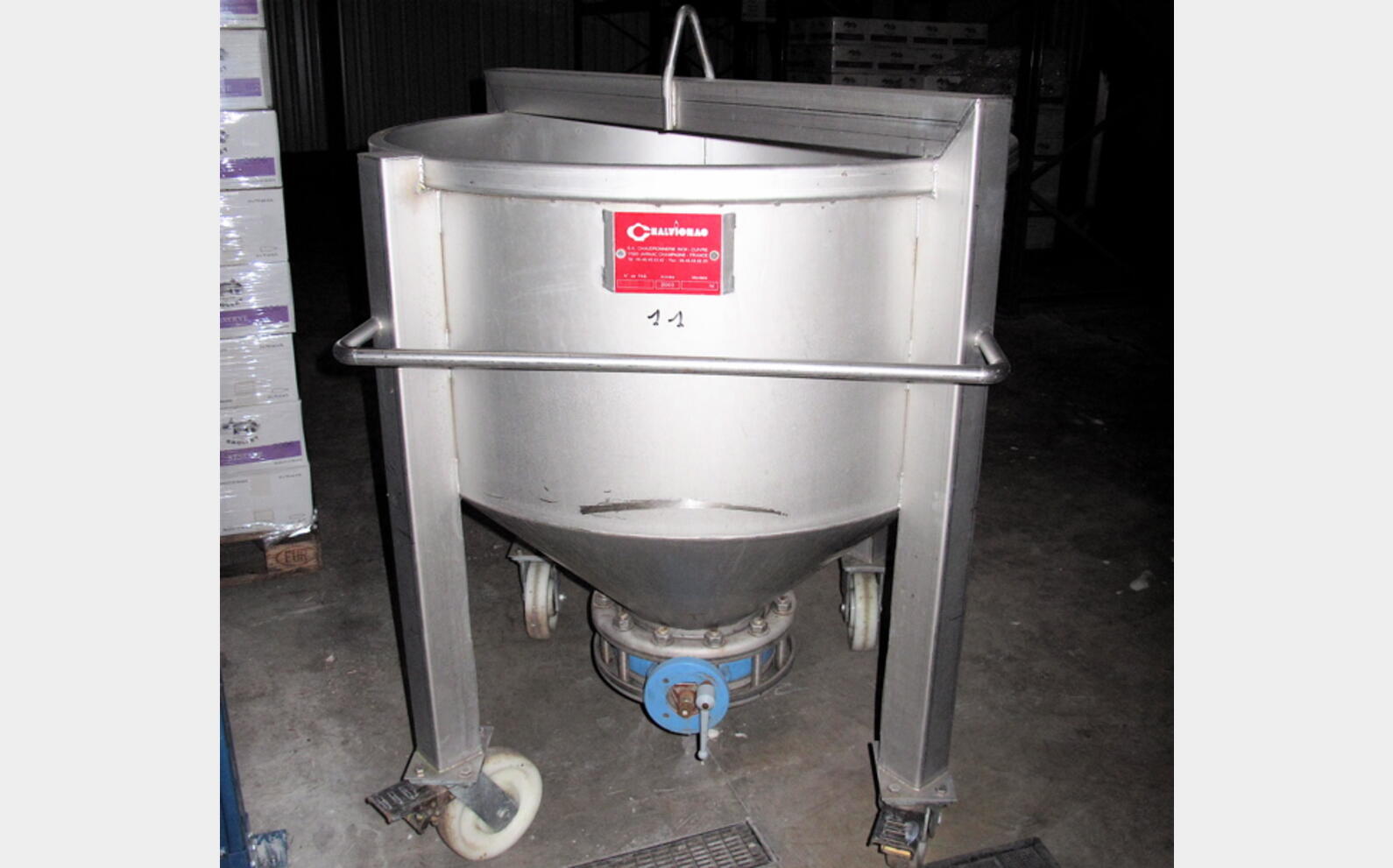 cuve mobile 500 litres ARTICLE EN PROMOTION INOX 304 - Volume : 500 litres
