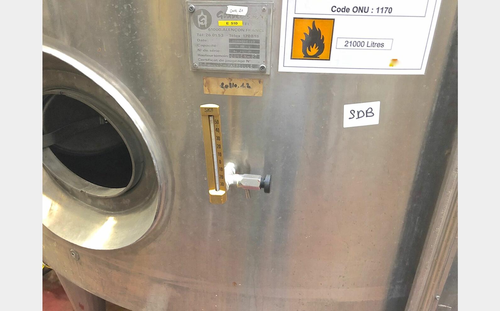 Cuve Inox 316 N21 Goavec