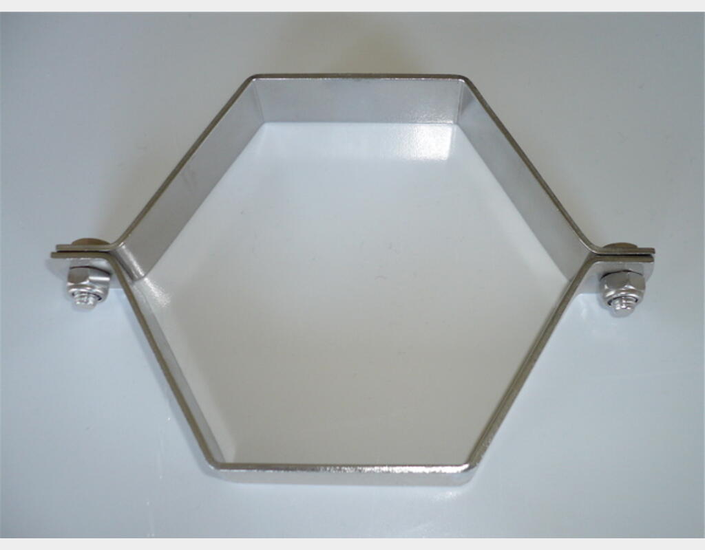 Hexagonal necklace - Stainless steel tube holder