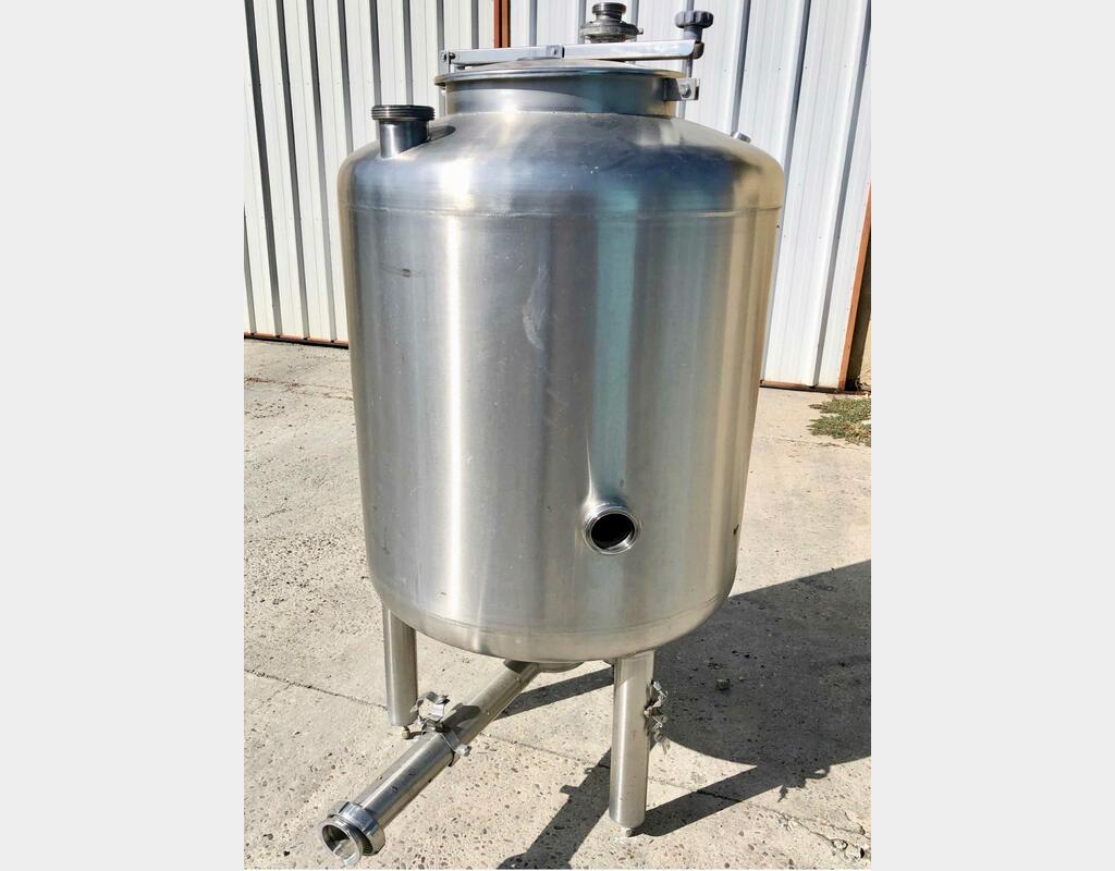 Cuve inox cylindrique - Volume : 500 litres
