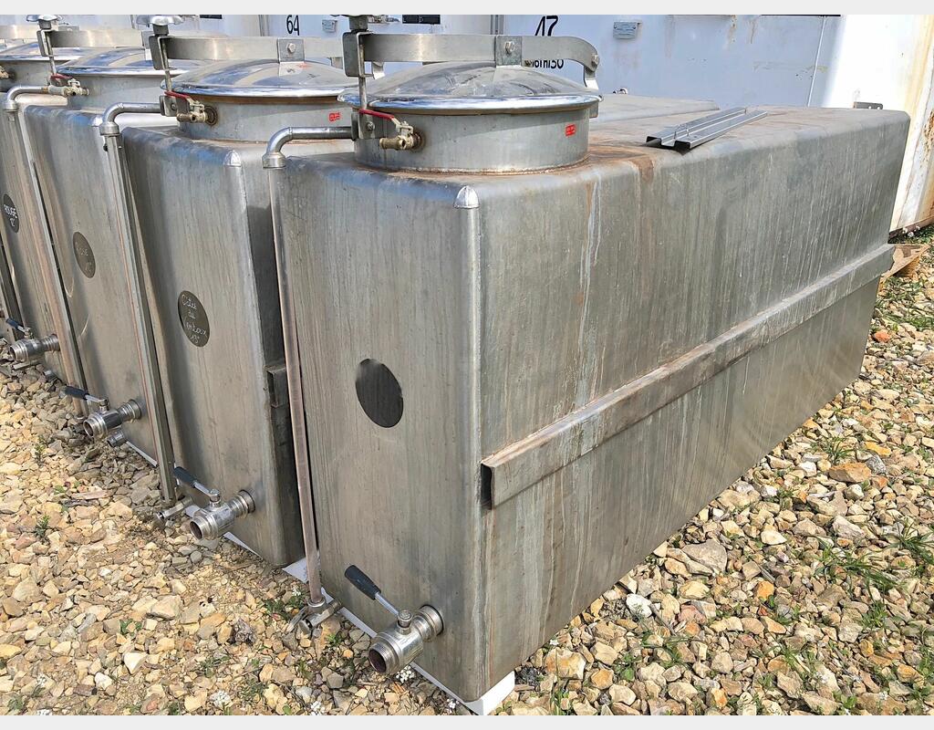 Cuve de stockage inox - Volume : 1000 litres