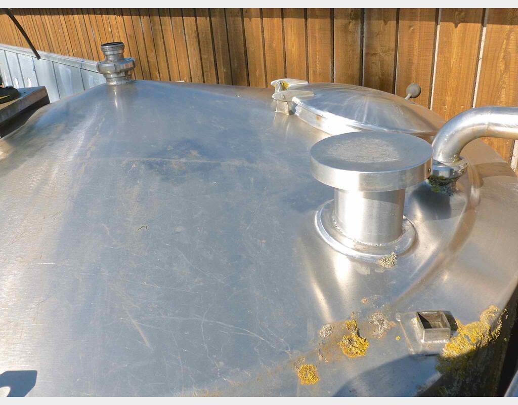 Cuve de mélange en inox - Volume : 5500 litres