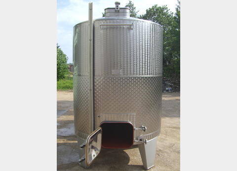 Cuve cylindrique verticale inox,