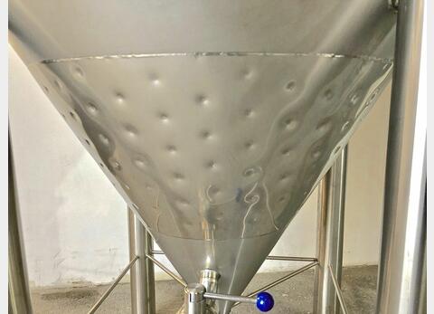 304 stainless steel tank - Closed - Cylindro-conical