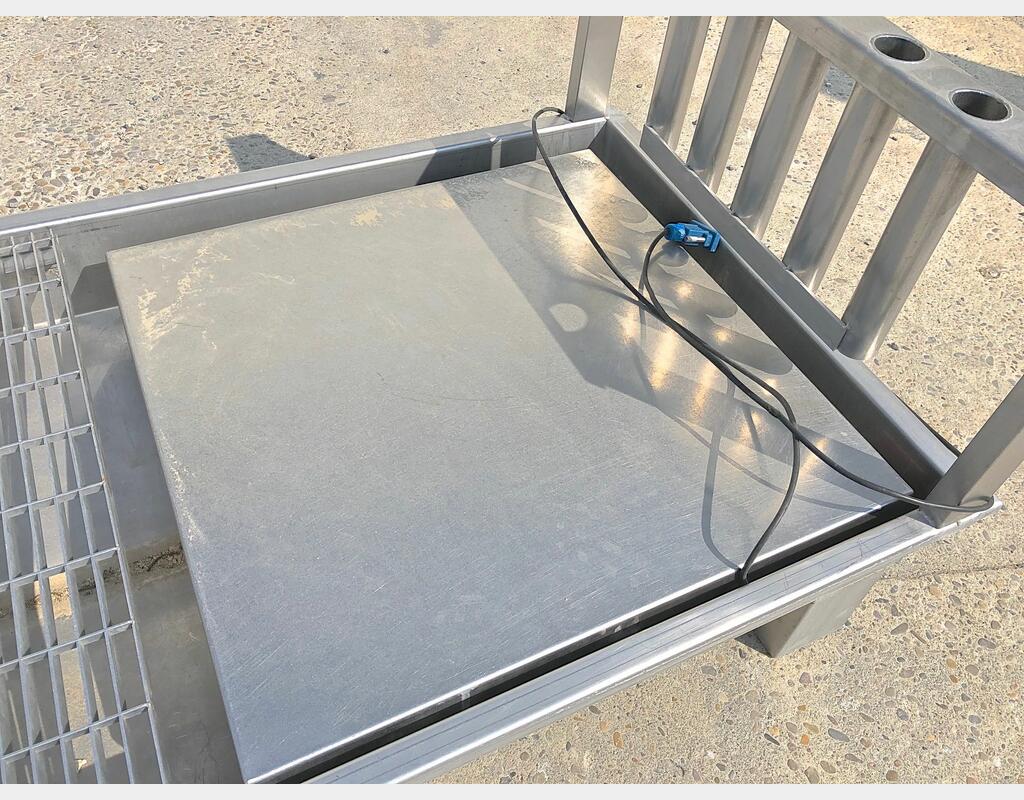 Bac inox support pour tonnelet