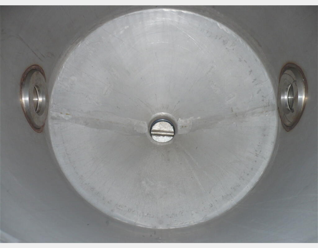 Cuve de stockage INOX - Cylindrique verticale à roulettes