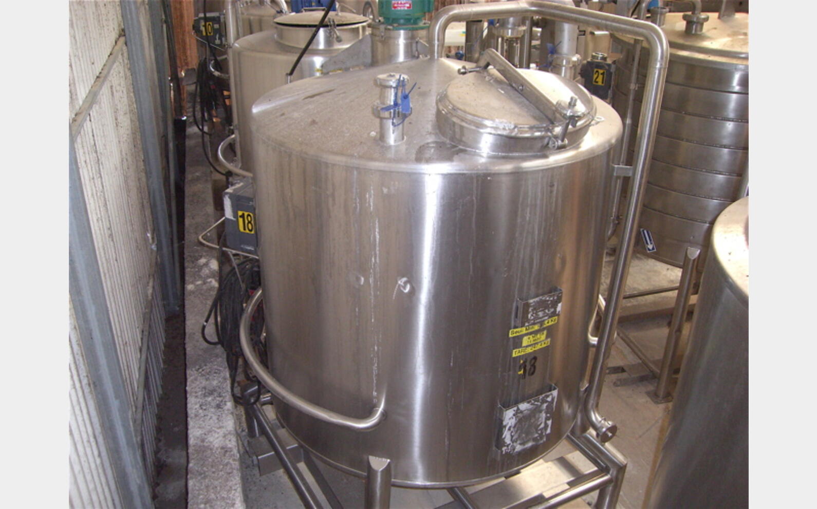 cuve inox 316L agit&eacute;e de 1.000 litres MARQUE PIERRE GUERIN