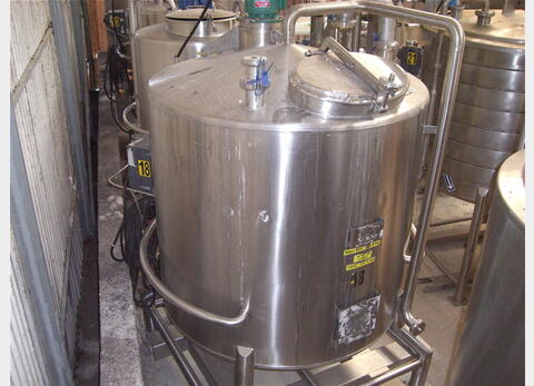 CUVE INOX AGITEE MOBILE - 1000 LITRES INOX 316L