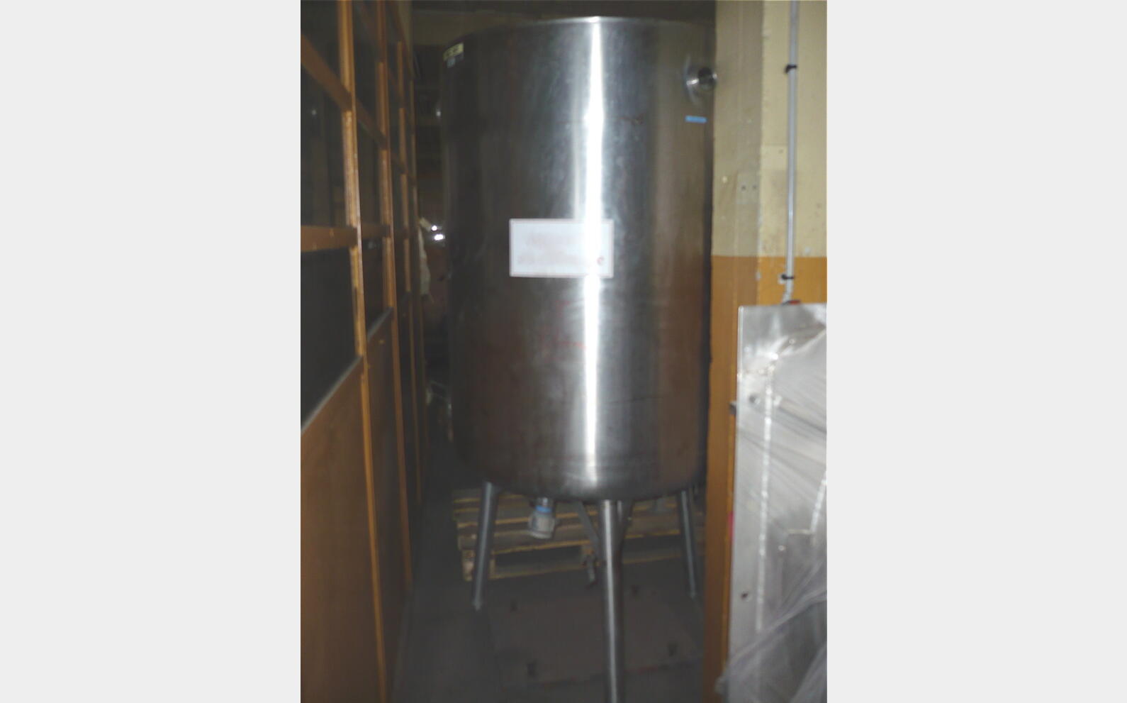Cuve de stockage INOX à ciel ouvert - Volume : 1000 litres