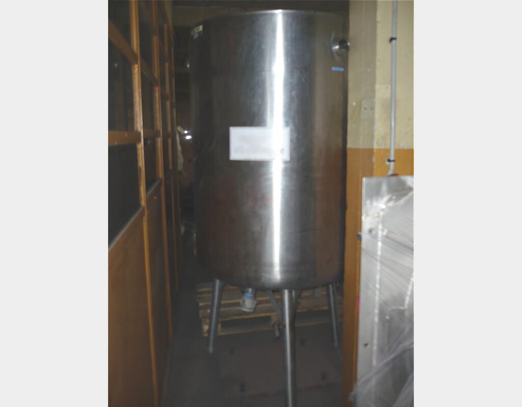 Cuve de stockage INOX à ciel ouvert - Volume : 1000 litres