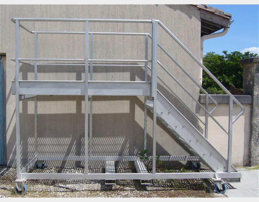 Passerelle en INOX pour conquet - Caillebotis en acier galvanisé