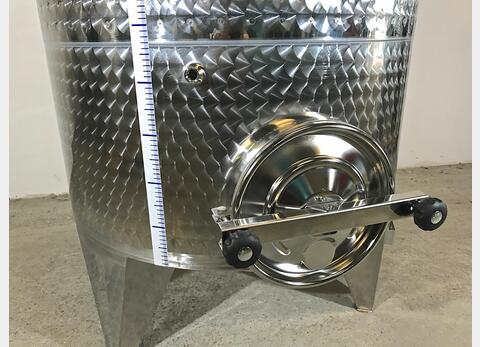 304 stainless steel tank - Conical bottom - Floating hat