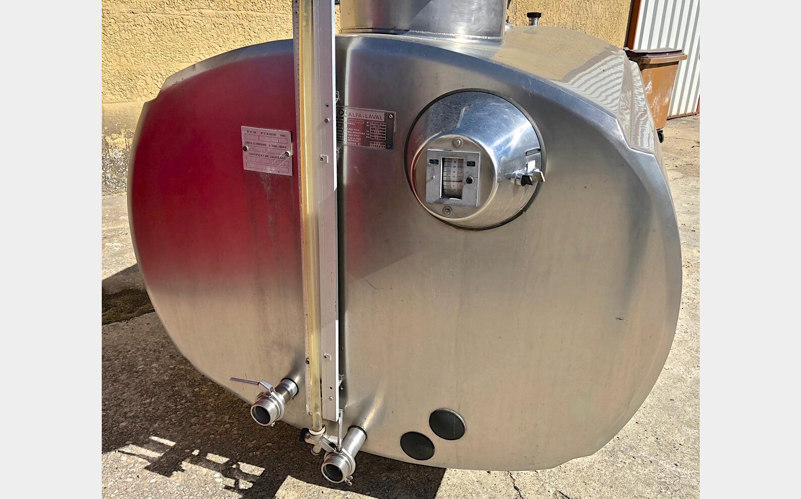 Tank &agrave; lait inox PU0118 Type : RVS - ALPHA LAVAL