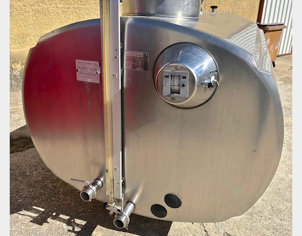 Tank à lait INOX - Volume : 2500 litres