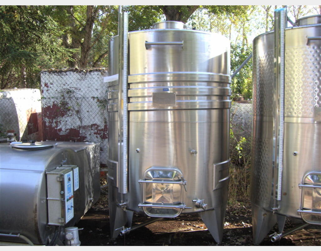 Cuve Inox 304 de vinification 43Hls - Fond conique sur pieds