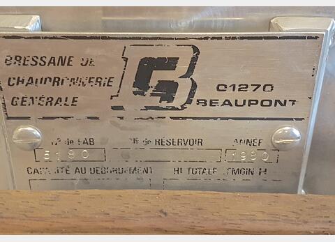 Cuve inox 70 hls de vinification marque : Bressanne