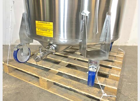 304 stainless steel tank - On wheels 7.3 HL (732 liters) ARSILAC