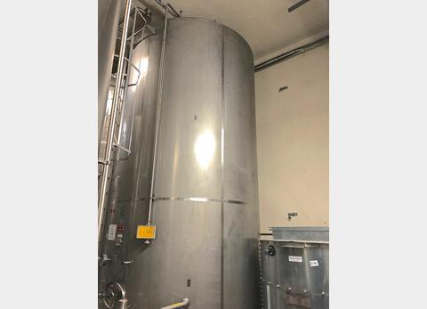 Cuve inox fond conique sur pieds - Volume : 25.500 litres