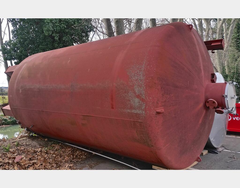 Cuve acier revêtu horizontale - Capacité 40 m3 (40 000 L)