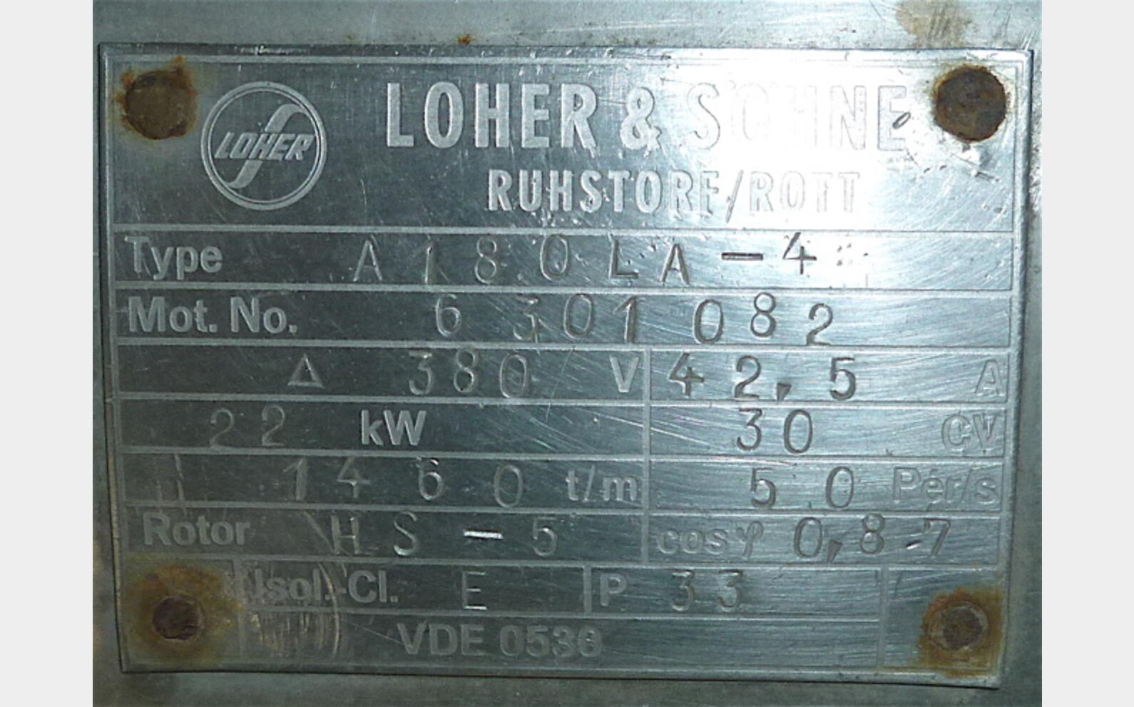 centrifugeuse LOHER & SOHNE