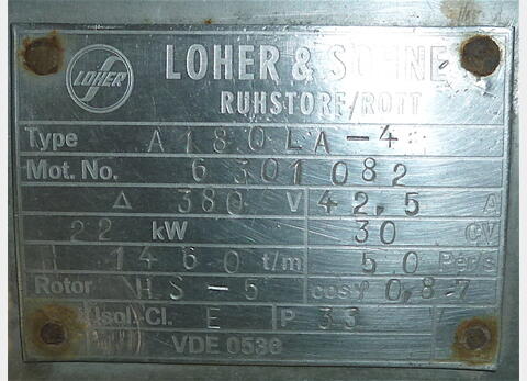 Centrifugeuse LOHER & SOHNE (TH14)