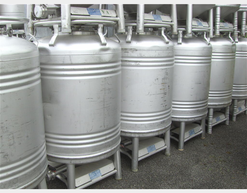 Conteneur INOX 304L cylindrique - Agroalimentaire, STOCKLIN