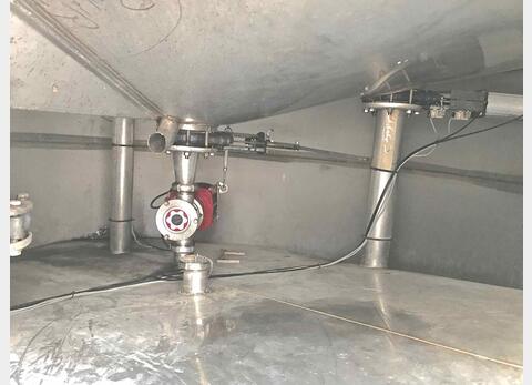 Cuve inox compartiment&eacute;e Capacit&eacute; totale 464 hls