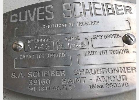 Cuve acier rev&ecirc;tu de 80 hls PU0118 Marque : SCHEIBER