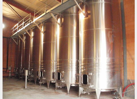 Cuve stockage/vinification INOX 316L/304 - Volume : 25000 litres (250 hectos)